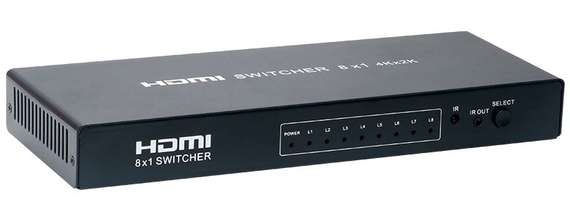 Переключатель - свитч HDMI 8x1, UHD 4K 30Hz Переключатель - свитч HDMI 8x1, UHD 4K 30Hz