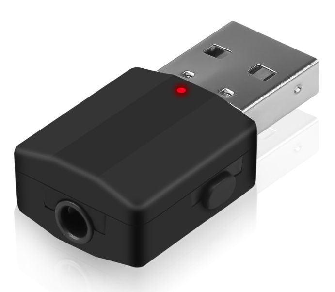 Беспроводной аудио адаптер Bluetooth 5.0 RX/TX, BT-600, черный Беспроводной аудио адаптер Bluetooth 5.0 RX/TX, BT-600, черный