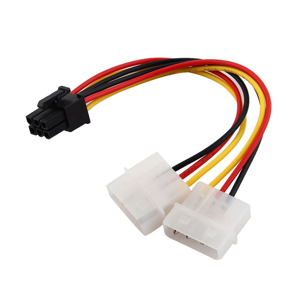 Кабель - переходник 2х Molex - 6 pin Кабель - переходник 2х Molex - 6 pin