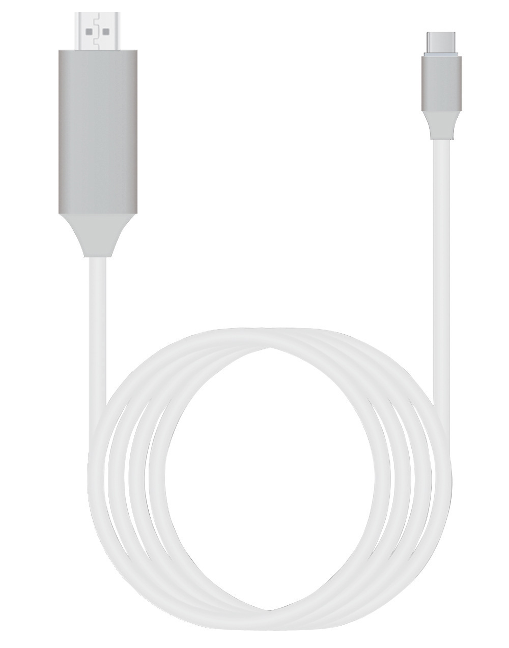 Кабель USB3.1 Type-C - HDMI, UltraHD 4K, 2 метра, белый Кабель USB3.1 Type-C - HDMI, UltraHD 4K, 2 метра, белый