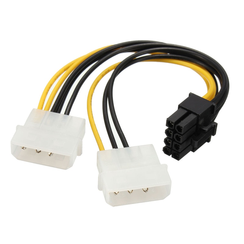 Кабель - переходник 2х Molex - 8 pin Кабель - переходник 2х Molex - 8 pin