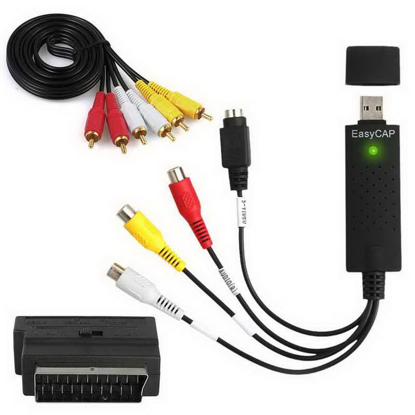 Карта видеозахвата USB2.0 EasyCAP PLUS (Scart) Карта видеозахвата USB2.0 EasyCAP PLUS (Scart)