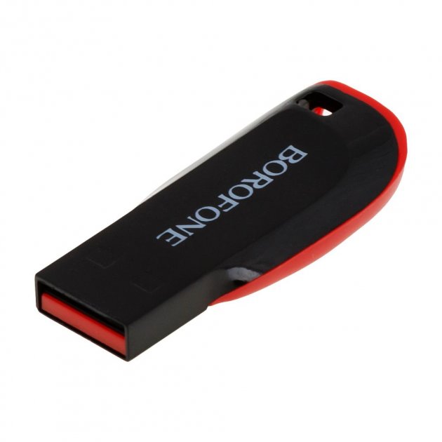 Флешка 64Gb Borofone BUD2, USB 2.0, черный Флешка 64Gb Borofone BUD2, USB 2.0, черный
