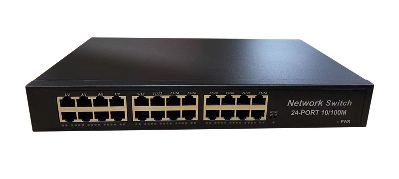 Сетевой хаб - коммутатор LAN - разветвитель RJ45 на 24 порта, 10/100 Мбит/с Сетевой хаб - коммутатор LAN - разветвитель RJ45 на 24 порта, 10/100 Мбит/с