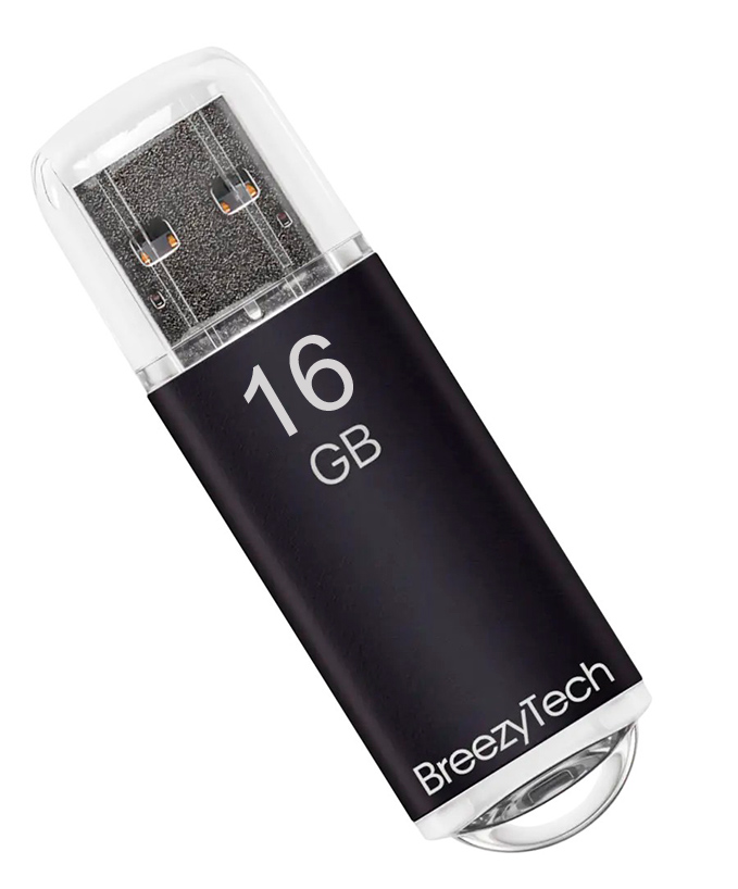 Флешка 16Gb BreezyTech U016, USB 2.0, черный Флешка 16Gb BreezyTech U016, USB 2.0, черный