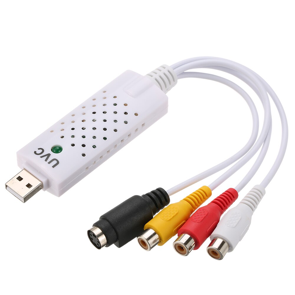 Карта видеозахвата USB2.0 - RCA (AV) UVC, белый Карта видеозахвата USB2.0 - RCA (AV) UVC, белый
