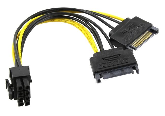 Кабель - переходник 2x SATA - 8 pin Кабель - переходник 2x SATA - 8 pin