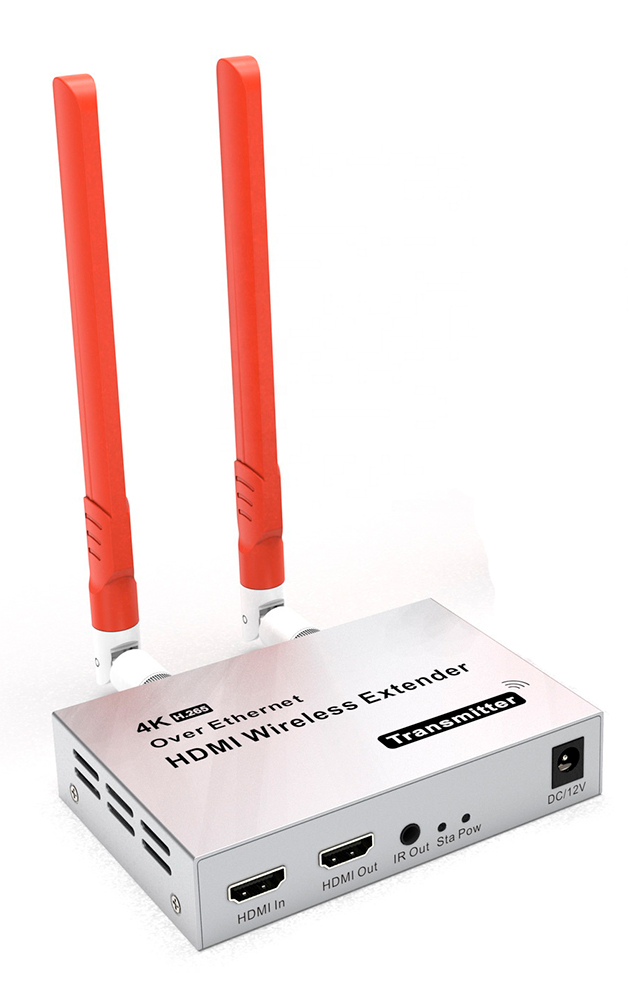 Передатчик удлинителя сигнала HDMI по Wi-Fi до 300 метров UltraHD 4K, активный Передатчик удлинителя сигнала HDMI по Wi-Fi до 300 метров UltraHD 4K, активный