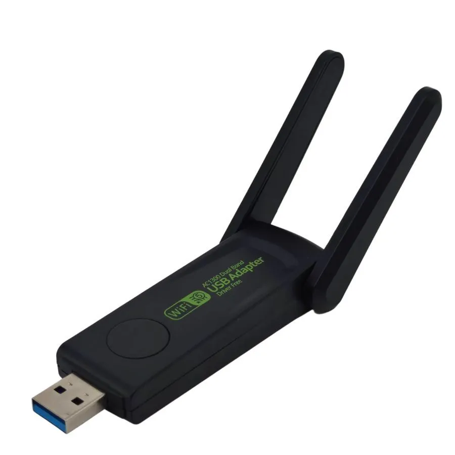 Адаптер - беспроводной Wi-Fi-приемник USB3.0, две антенны, до 1300 Мбит/с, двухдиапазонный - 2.4GHz/5.8GHz Адаптер - беспроводной Wi-Fi-приемник USB3.0, две антенны, до 1300 Мбит/с, двухдиапазонный - 2.4GHz/5.8GHz