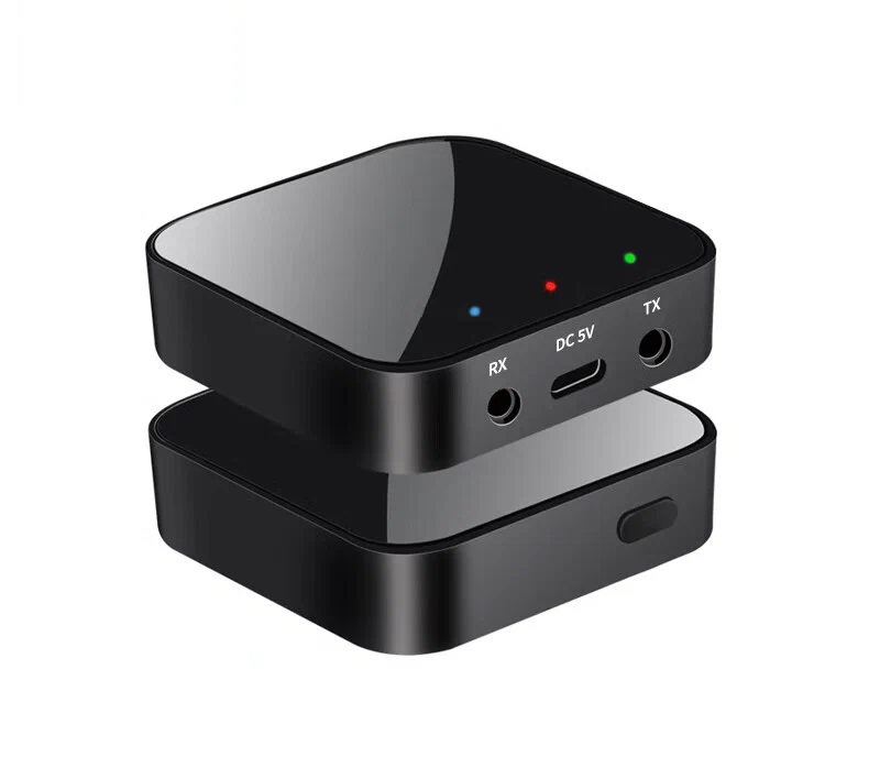 Беспроводной аудио адаптер Bluetooth v5.3 RX/TX приемник-передатчик T34, черный