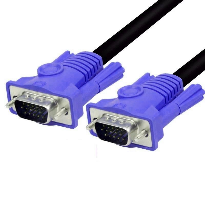 Кабель VGA - VGA 3+6, папа-папа, 30 метров, черный