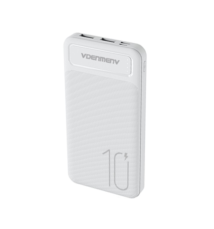 Портативное зарядное устройство VDENMENV DP09 Power bank 10000mAh, белый Портативное зарядное устройство VDENMENV DP09 Power bank 10000mAh, белый