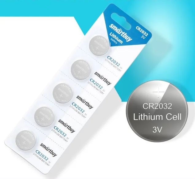 Батарейка дисковая - элемент питания SMARTBUY CR2032/5B