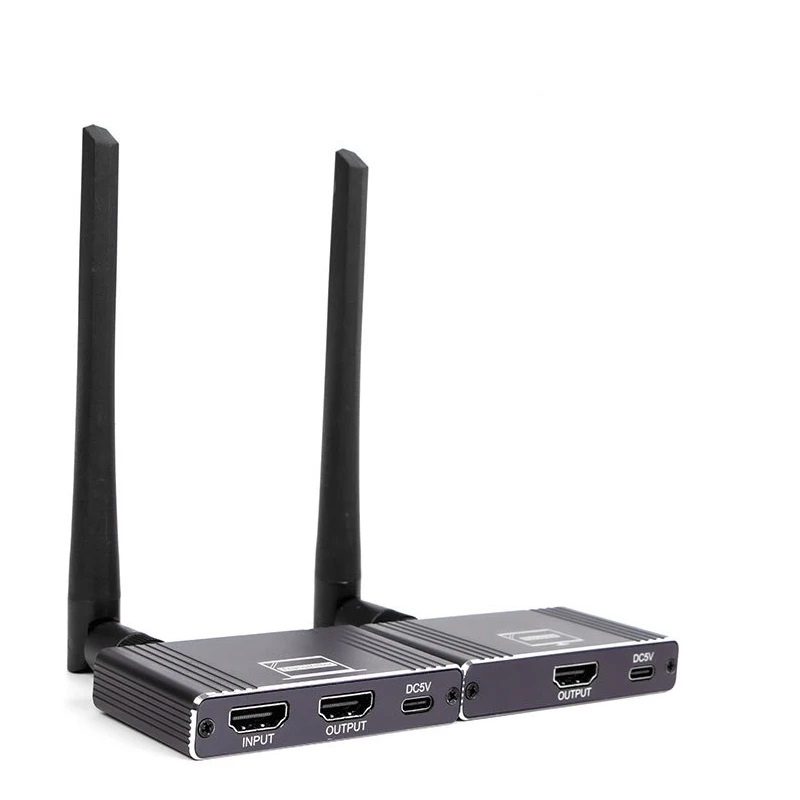 Удлинитель сигнала HDMI по Wi-Fi до 500 метров, активный, FullHD 1080p, черный Удлинитель сигнала HDMI по Wi-Fi до 500 метров, активный, FullHD 1080p, черный