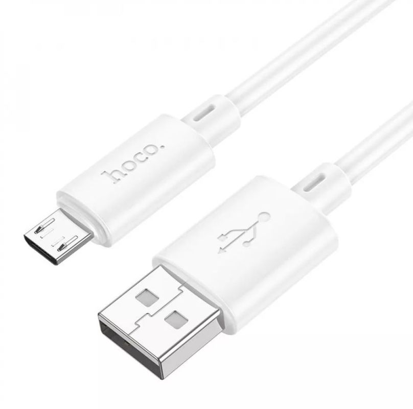 Зарядный USB дата кабель HOCO X88 MicroUSB, 2.4A, 1м, белый Зарядный USB дата кабель HOCO X88 MicroUSB, 2.4A, 1м, белый