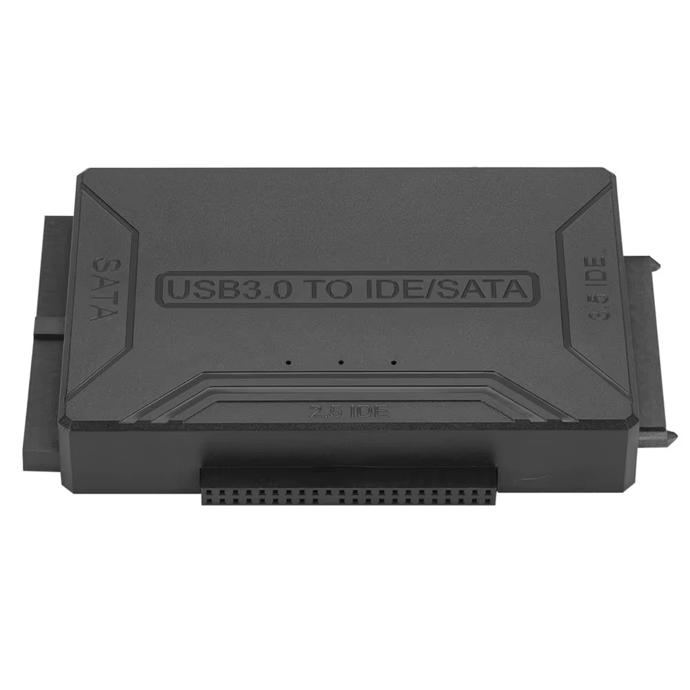Адаптер - переходник - кабель USB3.0 - IDE/SATA для жесткого диска SSD/HDD 2.5″/3.5″, ver.02, черный Адаптер - переходник - кабель USB3.0 - IDE/SATA для жесткого диска SSD/HDD 2.5″/3.5″, ver.02, черный