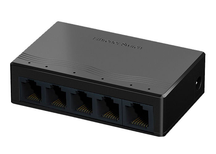 Сетевой хаб - коммутатор LAN - разветвитель RJ45 на 5 портов 10/100 Мбит/с, черный Сетевой хаб - коммутатор LAN - разветвитель RJ45 на 5 портов 10/100 Мбит/с, черный