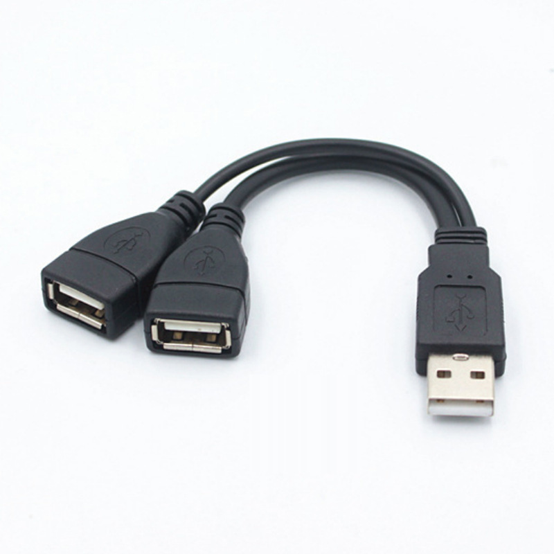 Кабель - разветвитель USB2.0 - 2x USB2.0, папа-мама, 0,15 метра, черный (только для питания) Кабель - разветвитель USB2.0 - 2x USB2.0, папа-мама, 0,15 метра, черный (только для питания)