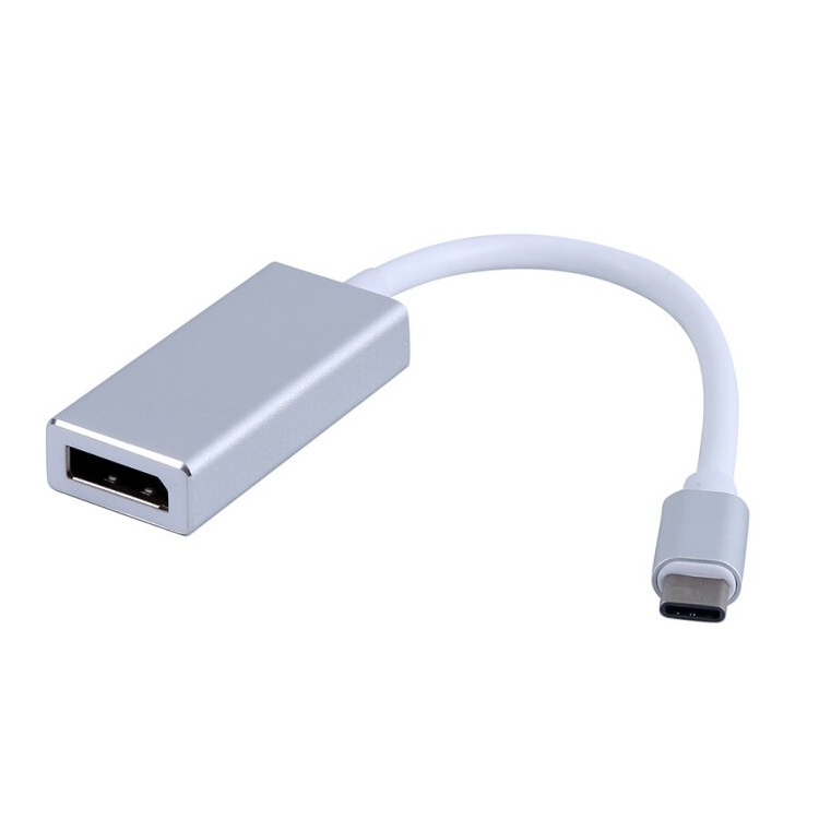 Адаптер - переходник USB3.1 Type-C - DisplayPort, серебро Адаптер - переходник USB3.1 Type-C - DisplayPort, серебро