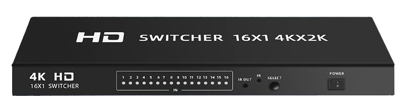 Переключатель - свитч HDMI 16x1, UHD 4K 30Hz Переключатель - свитч HDMI 16x1, UHD 4K 30Hz
