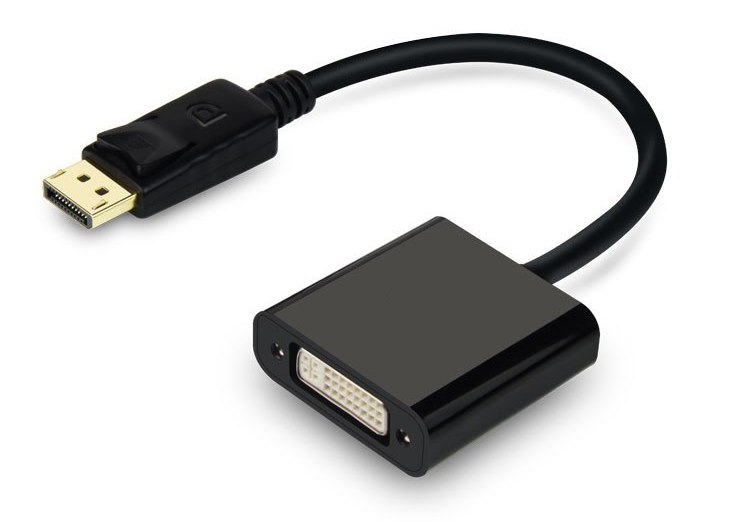 Адаптер - переходник DisplayPort - DVI, черный Адаптер - переходник DisplayPort - DVI, черный
