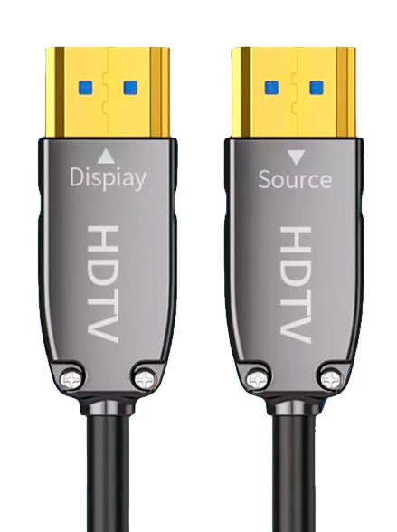 Кабель оптический HDMI v2.2 UltraHD 16K 60Гц / 8K 120Гц / 4K 144Гц, поддержка HDR, ARC, 96 Гбит/с, 15 метров, черный