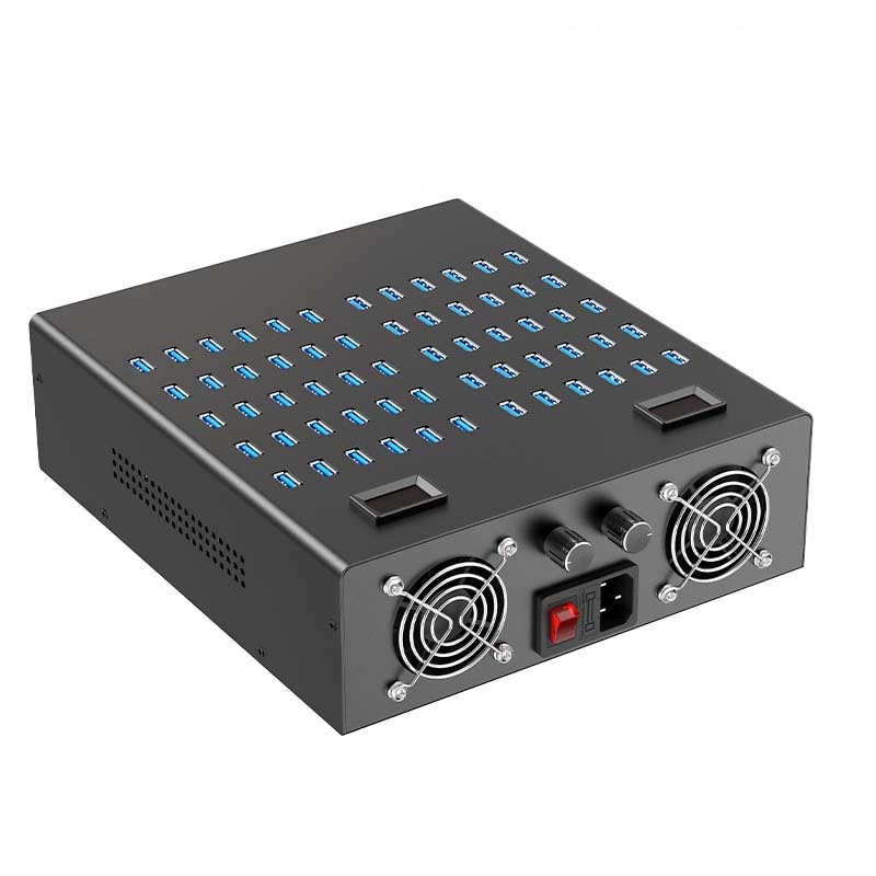 Зарядная станция на 60 USB портов mod. 1060P800WB, 5V2A/800W, активное охлаждение Зарядная станция на 60 USB портов mod. 1060P800WB, 5V2A/800W, активное охлаждение