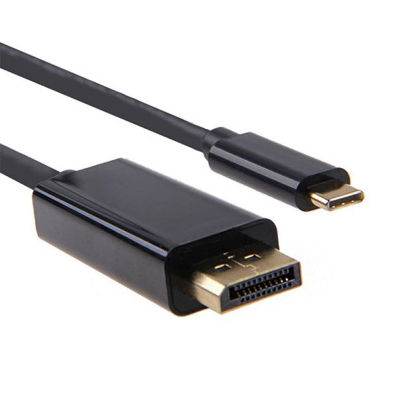 Кабель USB3.1 Type-C - DisplayPort, UltraHD 4K60Hz, 1,8 метра, черный Кабель USB3.1 Type-C - DisplayPort, UltraHD 4K60Hz, 1,8 метра, черный