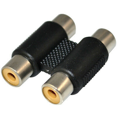 Адаптер - соединитель 2x RCA - 2x RCA, черный Адаптер - соединитель 2x RCA - 2x RCA, черный
