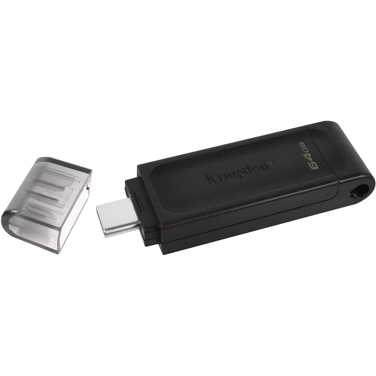 Флешка 64GB Kingston DataTraveler 70, USB3.1 Type-C, черный