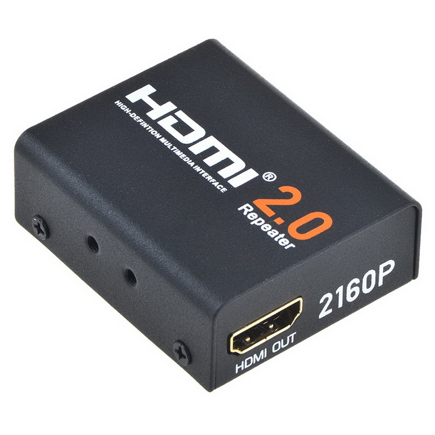 Репитер - повторитель - усилитель сигнала HDMI2.0 4K 3D, до 60 метров, активный, черный Репитер - повторитель - усилитель сигнала HDMI2.0 4K 3D, до 60 метров, активный, черный