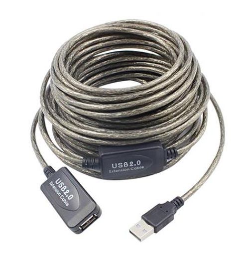 Кабель USB2.0 с усилителем, папа-мама, 15 метров Кабель USB2.0 с усилителем, папа-мама, 15 метров