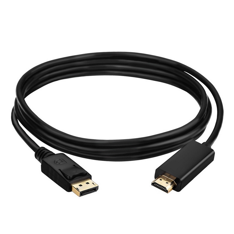 Кабель DisplayPort - HDMI, FullHD 1080p, папа-папа, 1,8 метра, черный Кабель DisplayPort - HDMI, FullHD 1080p, папа-папа, 1,8 метра, черный