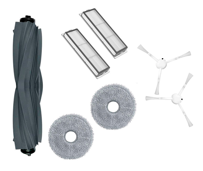 Набор аксессуаров для робота-пылесоса Dreame L10s Pro Gen 2 (RLL42SDA), белые щетки