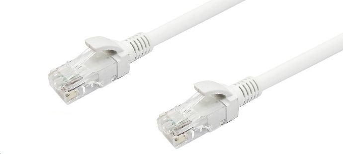 Сетевой кабель - витая пара - RJ45 (LAN) патчкорд UTP CAT-6, 2 метра, белый