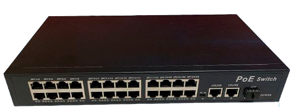 Сетевой хаб LAN - коммутатор POE -  свитч-разветвитель на 24+2 RJ45 порта + SFP порт, 10/100/1000 Мбит/с, молниезащита Сетевой хаб LAN - коммутатор POE -  свитч-разветвитель на 24+2 RJ45 порта + SFP порт, 10/100/1000 Мбит/с, молниезащита