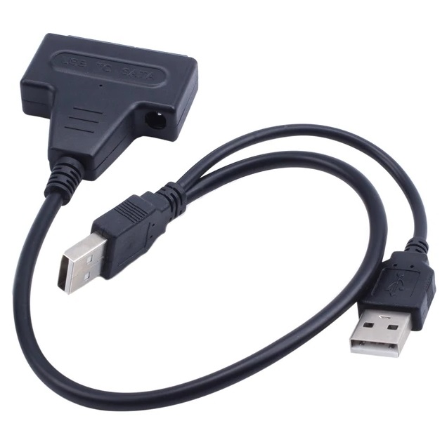 Адаптер - переходник - кабель SATA - 2x USB2.0 для жесткого диска SSD .