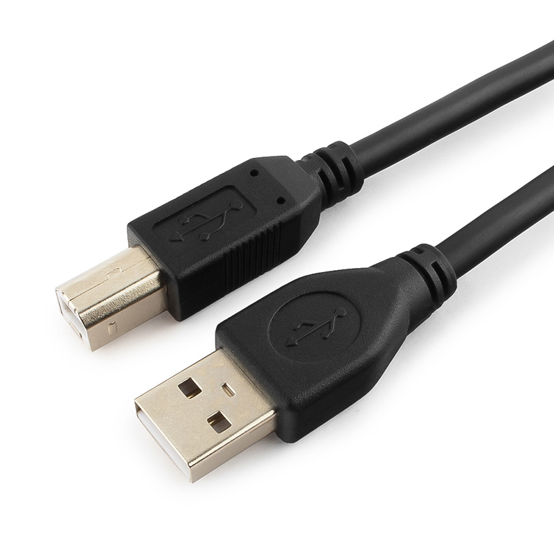 Кабель USB2.0 - USB-B, папа-папа, 1,5 метра, черный