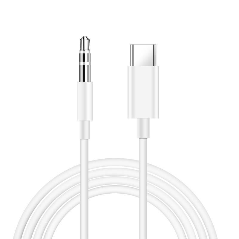 Кабель USB Type-C - jack 3.5mm (AUX), 1 метр, белый Кабель USB Type-C - jack 3.5mm (AUX), 1 метр, белый