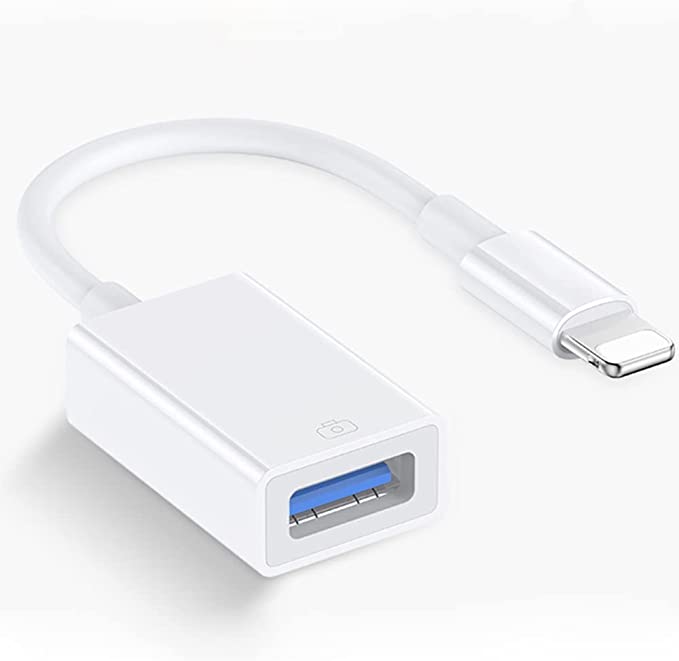 Адаптер - переходник OTG Lightning - USB3.0, ver.02, белый Адаптер - переходник OTG Lightning - USB3.0, ver.02, белый
