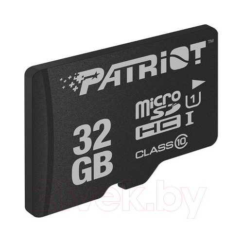 Карта памяти MicroSDHC 32Gb Patriot LX (PSF32GMDC10), класс 10 Карта памяти MicroSDHC 32Gb Patriot LX (PSF32GMDC10), класс 10