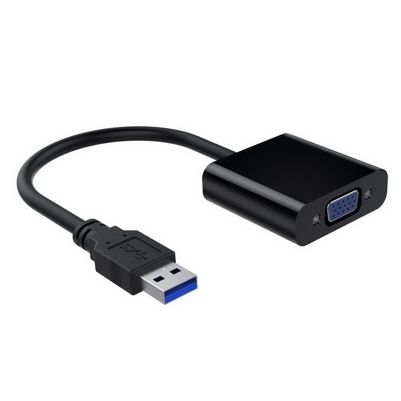 Адаптер - переходник USB3.0 - VGA, черный Адаптер - переходник USB3.0 - VGA, черный