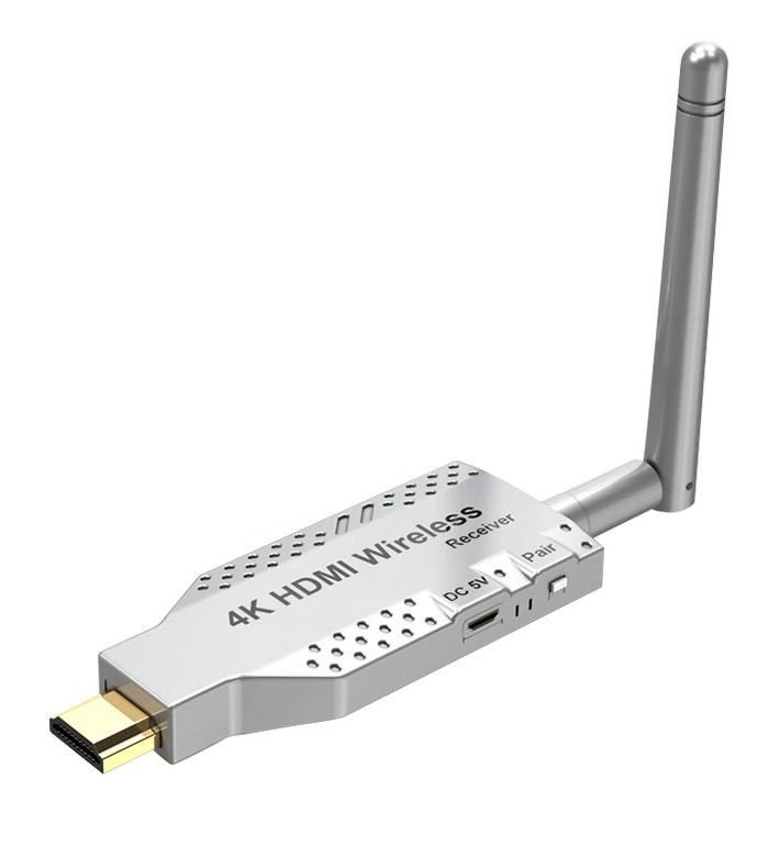 Приемник удлинителя сигнала HDMI по Wi-Fi до 50 метров, активный, UltraHD 4K Приемник удлинителя сигнала HDMI по Wi-Fi до 50 метров, активный, UltraHD 4K