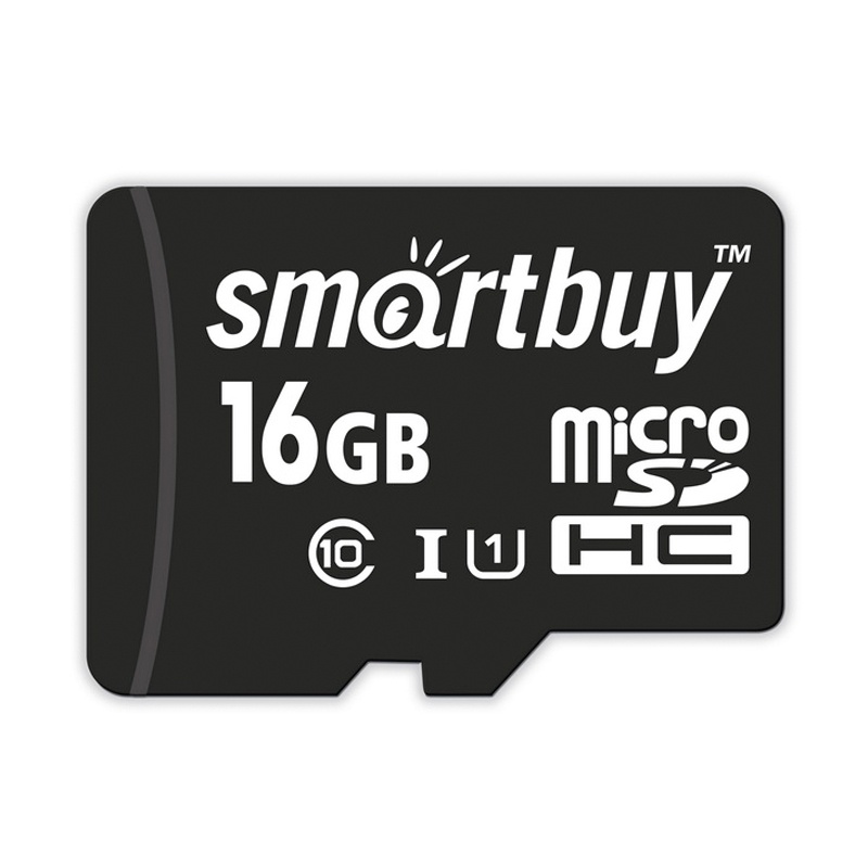 Карта памяти MicroSDHC 16Gb SmartBuy (SB16GBSDCL10-01), класс 10, SD-адаптер Карта памяти MicroSDHC 16Gb SmartBuy (SB16GBSDCL10-01), класс 10, SD-адаптер