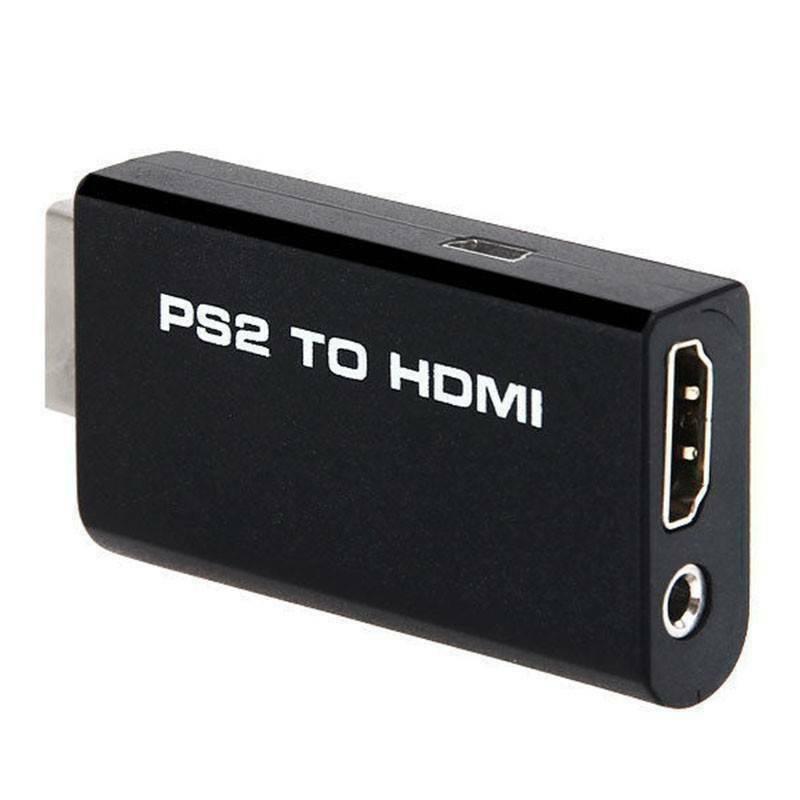 Адаптер - переходник PS2 - HDMI + jack 3.5mm (AUX), черный Адаптер - переходник PS2 - HDMI + jack 3.5mm (AUX), черный