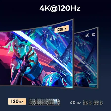 Cплиттер - разветвитель 1×2 HDMI UltraHD 8K 60Гц / 4K 120Гц, 48 Гбит/c, поддержка HDCP2.3 и Dolby Vision, черный