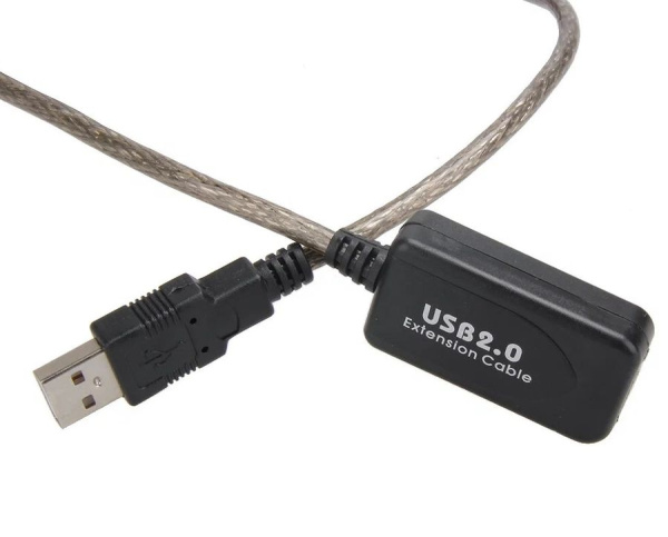 Кабель USB2.0 с усилителем, папа-мама, 10 метров Кабель USB2.0 с усилителем, папа-мама, 10 метров
