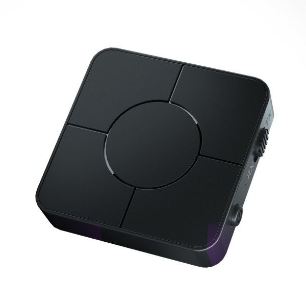 Беспроводной аудио адаптер Bluetooth v5.0 RX/TX приемник-передатчик KN326, громкая связь, черный Беспроводной аудио адаптер Bluetooth v5.0 RX/TX приемник-передатчик KN326, громкая связь, черный