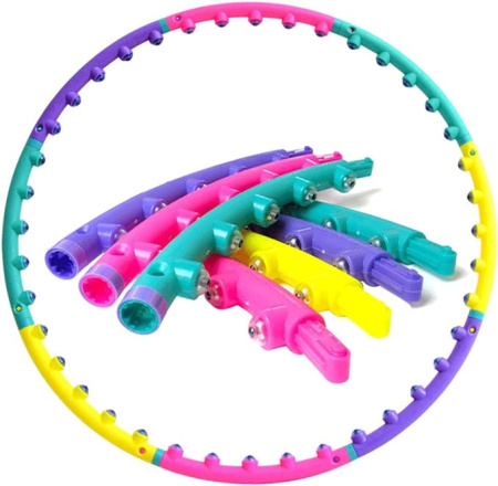 Массажный обруч - разборный магнитный хулахуп для похудения