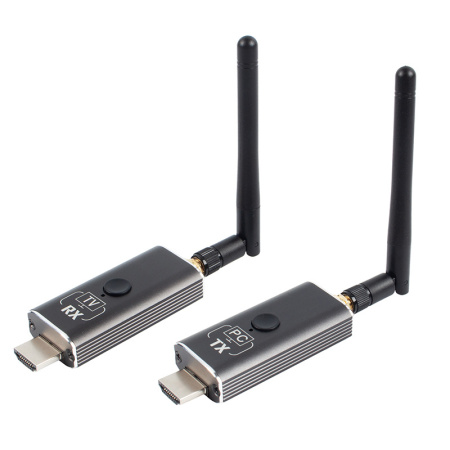 Приемник удлинителя сигнала HDMI v1.4 по Wi-Fi до 150 метров, FullHD 1080p, для проекторов / телевизоров / мониторов, алюминий